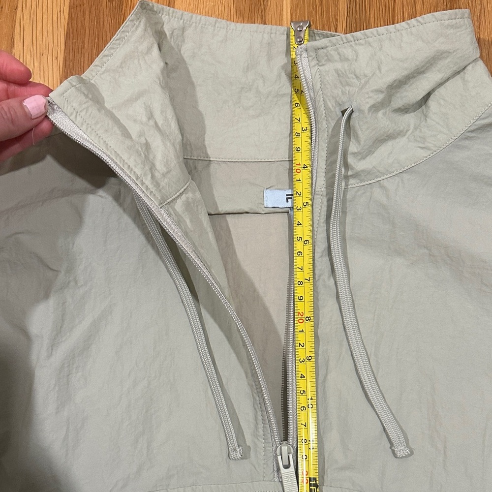 FLX | Women’s Light Green Quarter-Zip Nylon Pullover - Picture 3 of 16